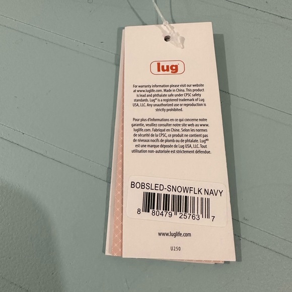 ❄️ NWT Lug Bobsled Eyeglass Holder in Snowflake Navy ❄️ - Picture 6 of 7